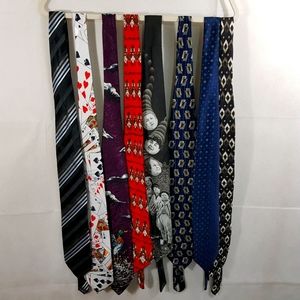 8 Neck Ties Asst.Brands & Color Sold as a Group